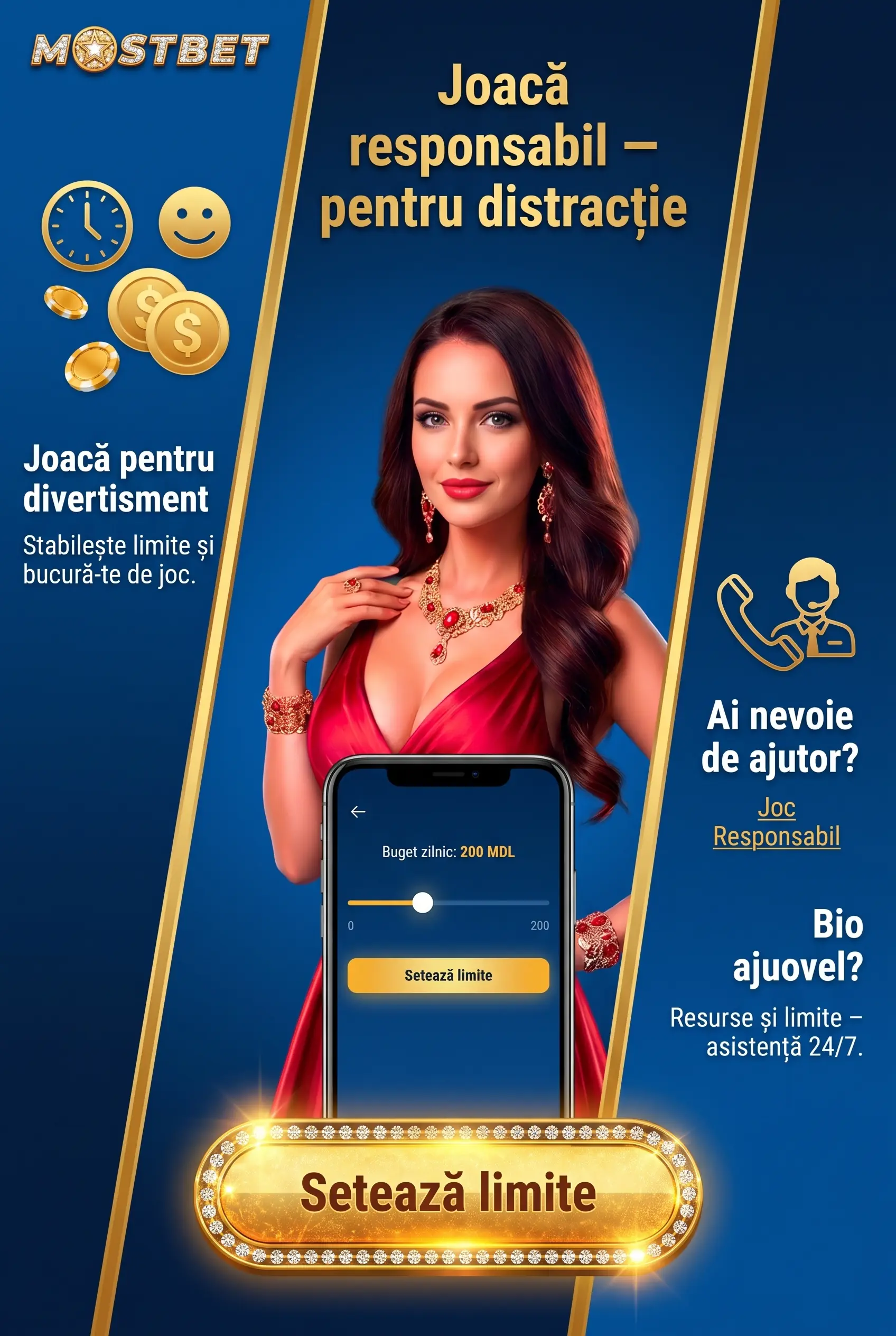 Joc responsabil la cazinoul Mostbet
